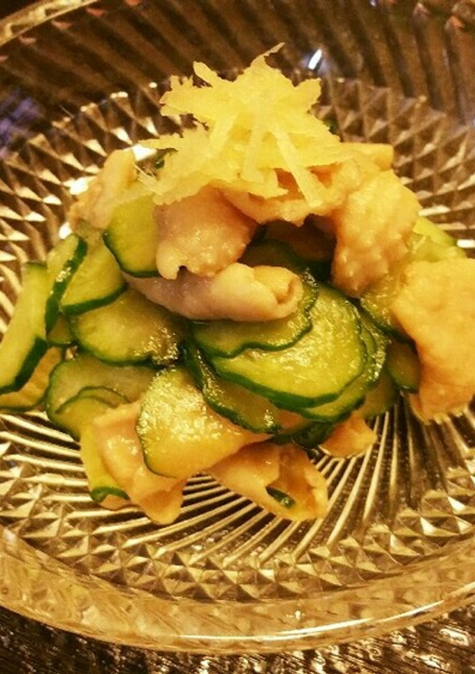 鶏皮消費☆皮きゅう酢の物-レシピのメイン写真