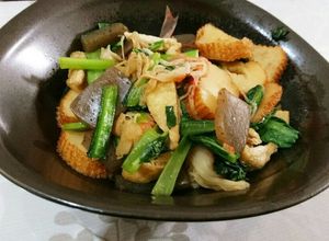 揚げ蒲鉾と油揚げ、蒟蒻と小松菜の煮物☆-レシピのメイン写真