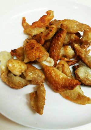 鶏皮のカリカリおつまみ-レシピのメイン写真