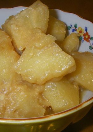 味噌バタ味☆ジャガイモの煮っころがし-レシピのメイン写真