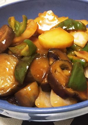 ♪とろとろナスと新野菜の甘酢炒め♪-レシピのメイン写真