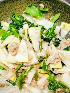 レンジでもう一品♪春色の無限タケノコ~!-レシピのメイン写真