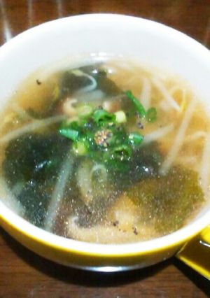 もやしと椎茸の中華スープ-レシピのメイン写真