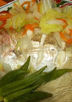 超簡単手抜きで絶品！お魚（鯛）の酒蒸し-レシピのメイン写真