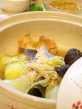 美酒鍋＆石狩鍋風　鮭と野菜の酒蒸し