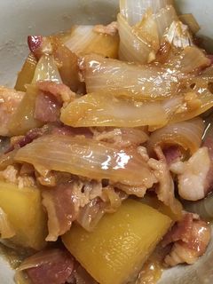 ジャガ玉ベーコンの味噌炒め-レシピのメイン写真