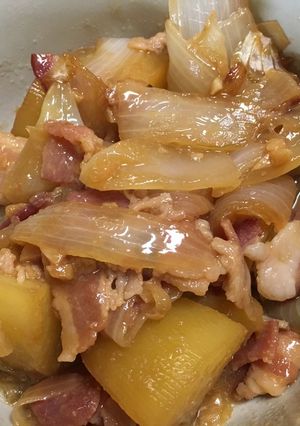 ジャガ玉ベーコンの味噌炒め-レシピのメイン写真