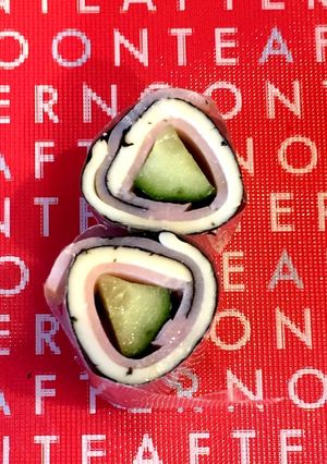 ハムチーズのくるくる海苔巻き☆お弁当に☆-レシピのメイン写真