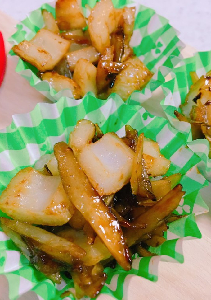 お弁当に＊ごぼうとちくわの＊照り焼き-レシピのメイン写真