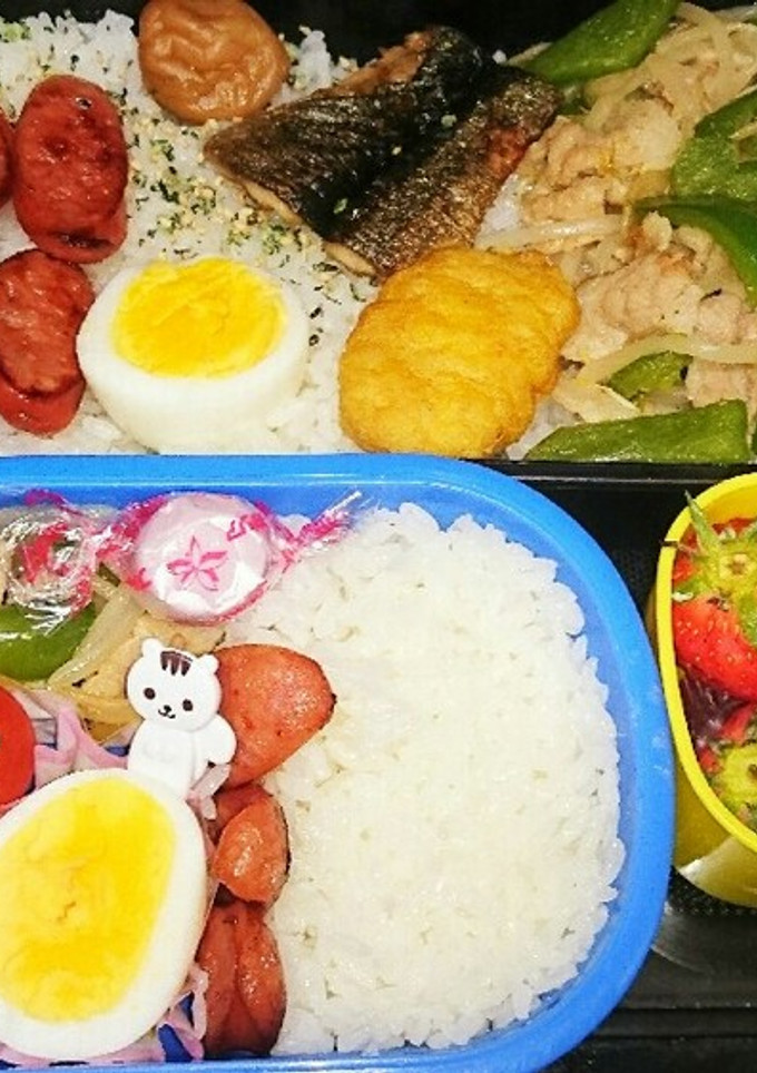 今日も旦那弁、幼稚園弁427-レシピのメイン写真