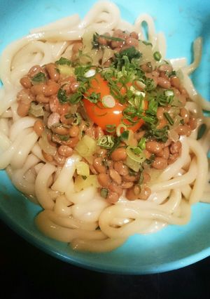 納豆うどん＊たくしそたま〜-レシピのメイン写真
