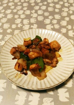 鶏玉ねぎピーマンのオイスター炒め-レシピのメイン写真