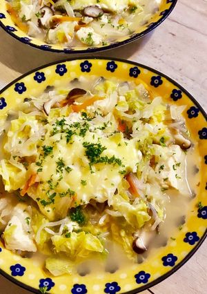 野菜の落とし卵☆チーズプラス☆夜食-レシピのメイン写真