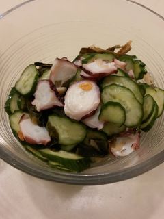 タコとキュウリの酢の物 簡単 箸休めに❤-レシピのメイン写真