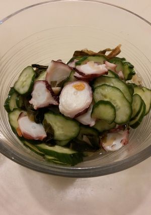 タコとキュウリの酢の物　簡単　箸休めに❤-レシピのメイン写真