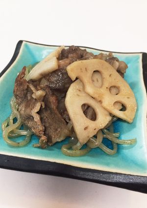 牛肉とレンコンの炒め煮-レシピのメイン写真