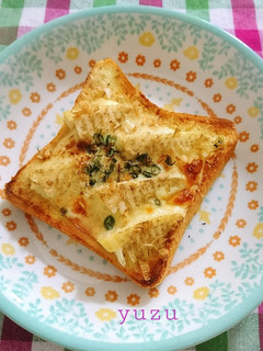 朝食やランチに♪筍とハムのチーズトースト-レシピのメイン写真