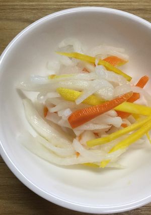 2色のにんじん入り・なます-レシピのメイン写真