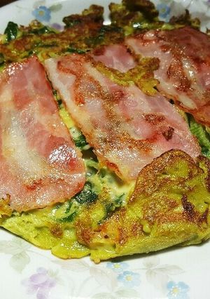 新玉ねぎの葉っぱでチーズ焼き-レシピのメイン写真