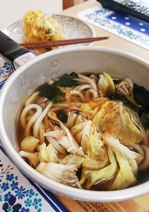 一人飯の定番☆春キャベツ冷凍うどん☆-レシピのメイン写真