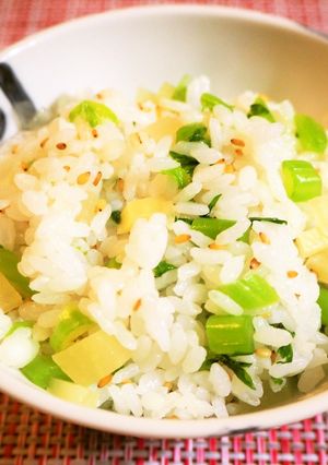 沢庵入りの菜飯-レシピのメイン写真