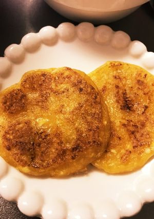 離乳食後期 パンプキンバナナ豆腐おやき-レシピのメイン写真