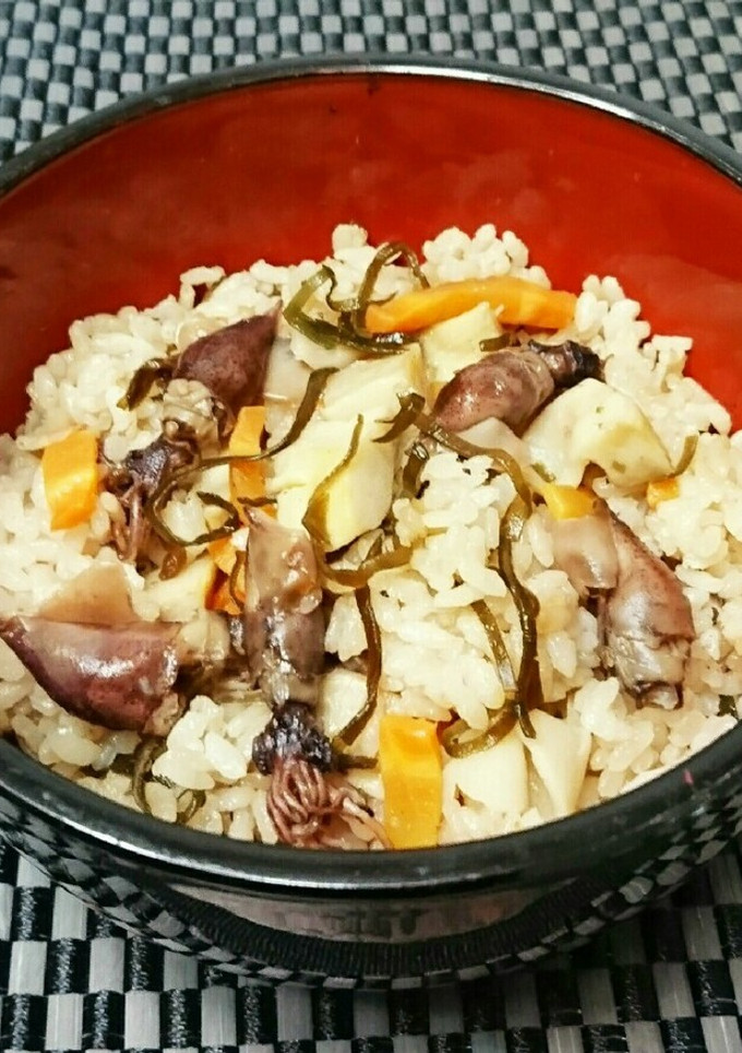 ＊ホタルイカと筍の炊き込みご飯＊-レシピのメイン写真