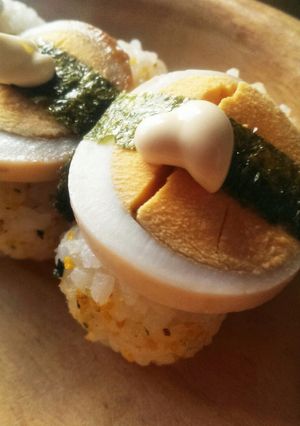 のりたま×ゆでたまご ♪wたまごおにぎり-レシピのメイン写真