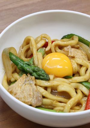 簡単時短レシピ！カレー焼きうどん-レシピのメイン写真
