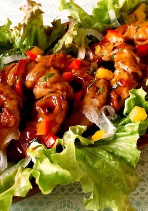 激ウマ！肉巻き新たまリングサラダ〜-レシピのメイン写真