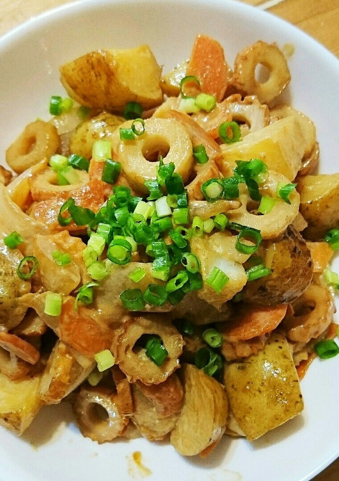 簡単☆ちくわとじゃがいものマヨ醤油炒め-レシピのメイン写真