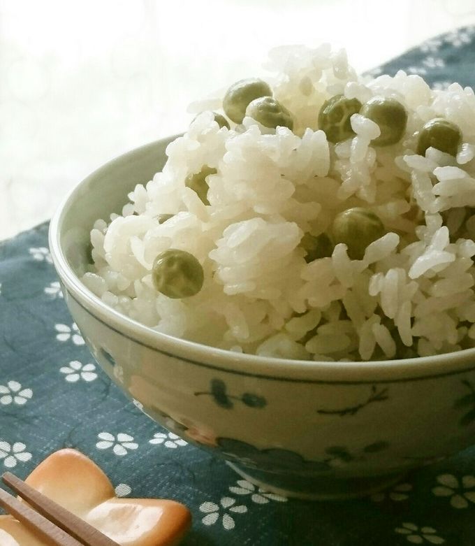 豆ごはん 白だしde簡単！豆ごはん by まんまるまうちゃん 【クックパッド