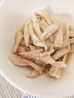 ササミの酒蒸し☆レンジで-レシピのメイン写真
