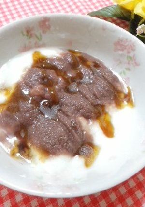 食べるとこしあん♪小豆粉ヨーグルト-レシピのメイン写真