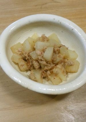 コロコロ大根とツナの炒め煮-レシピのメイン写真
