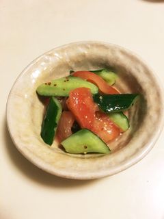 トマトときゅうりの粒マスタードマリネ-レシピのメイン写真