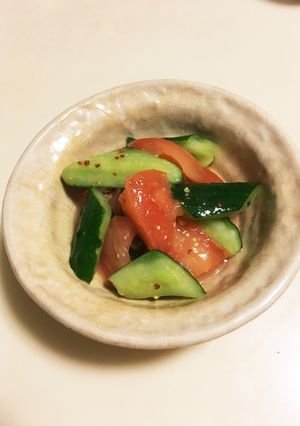 トマトときゅうりの粒マスタードマリネ-レシピのメイン写真
