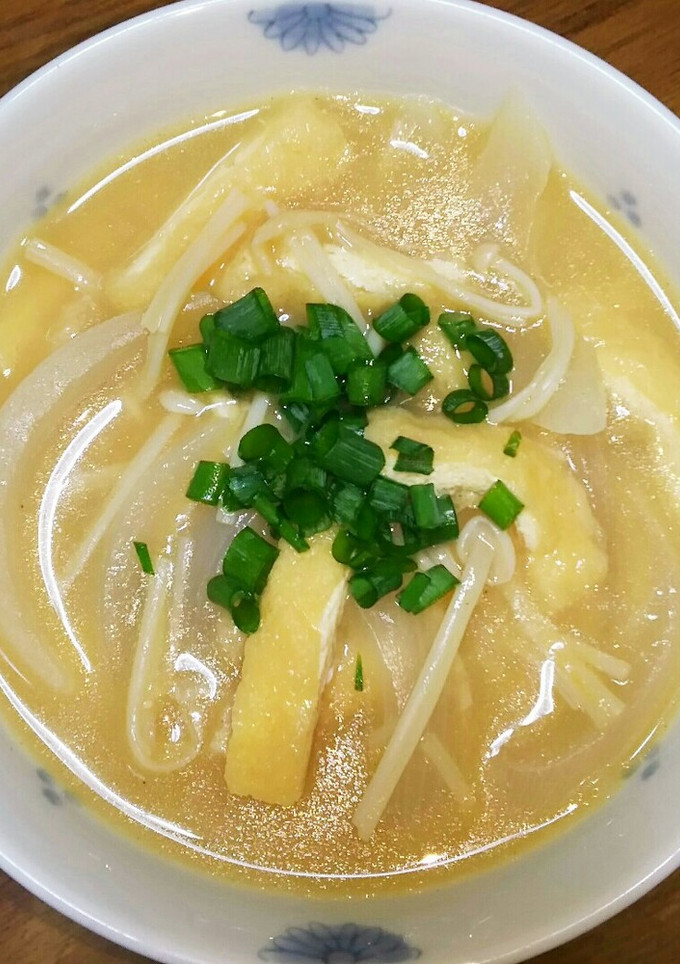 ☆えのきと油あげと玉ねぎのお味噌汁☆-レシピのメイン写真