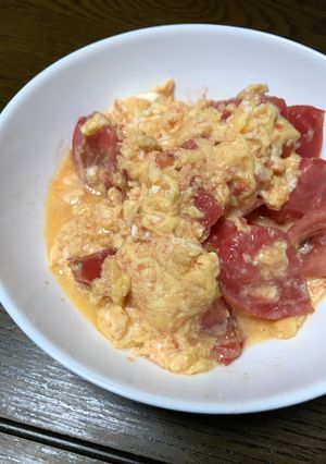 さっと一品！トマトと卵炒め-レシピのメイン写真