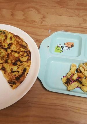 離乳食完了期　手づかみで食べるお好み焼き-レシピのメイン写真