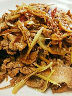 豚の生姜焼き茗荷和え-レシピのメイン写真