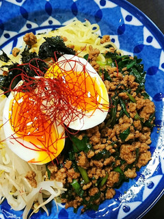 食欲増進!ニラのスタミナ混ぜそば-レシピのメイン写真