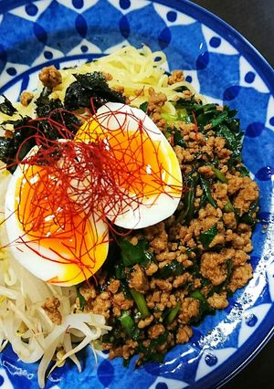 食欲増進！ニラのスタミナ混ぜそば-レシピのメイン写真