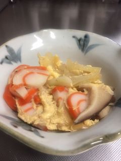 かまぼこと椎茸の卵とじ-レシピのメイン写真