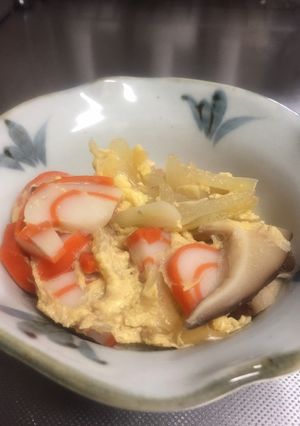 かまぼこと椎茸の卵とじ-レシピのメイン写真