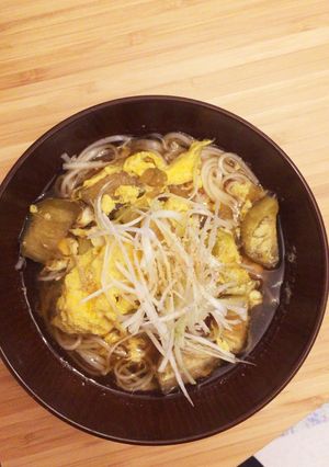 稲庭うどん⁑茄子の卵とじ-レシピのメイン写真