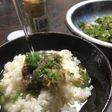 鯖の塩辛のお茶漬け