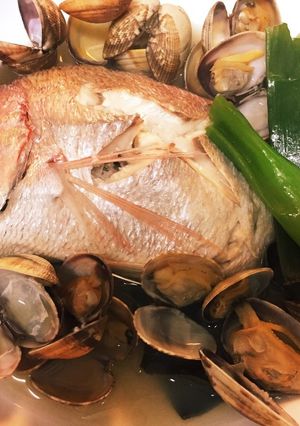 チダイ（稚鯛）とアサリの酒蒸し-レシピのメイン写真