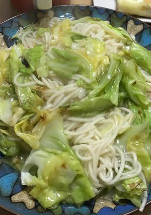 春キャベツあんかけソーメンチャンプルー-レシピのメイン写真