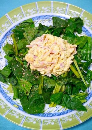 簡単!ほうれん草のベーコンタルタル-レシピのメイン写真
